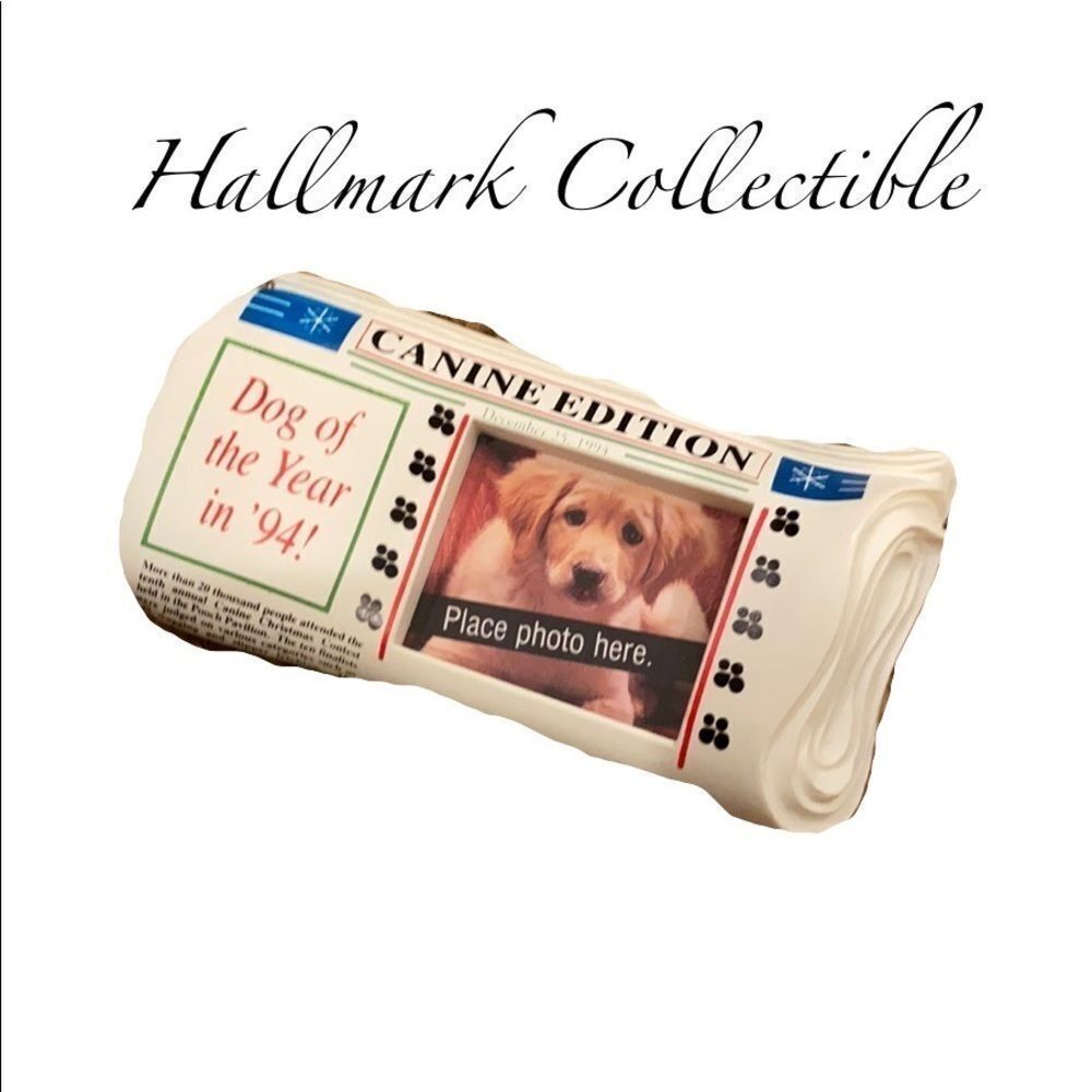Vintage Hallmark SPECIAL DOG PHOTO HOLDER Keepsake Canine Edition ornament 1994
